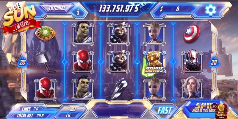 Avengers Sunwin - Sức Hút Từ Siêu Phẩm Quay Hũ Đẳng Cấp 1 Khám phá nét đặc sắc tại avengers Sunwin