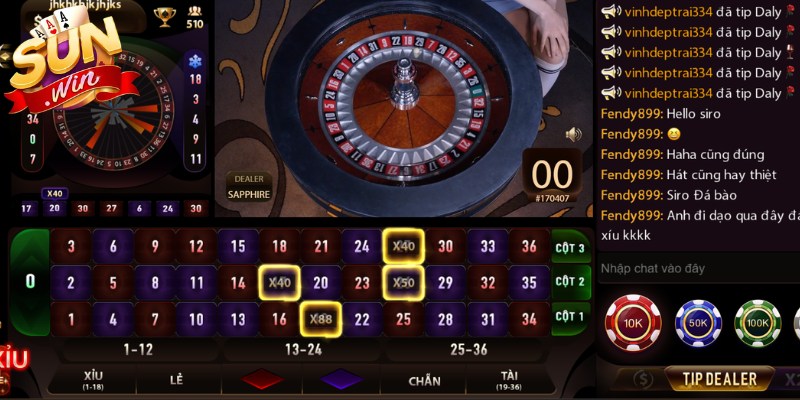 Roulette Sunwin - Giải Trí Thú Vị Với Vòng Quay May Mắn 2 Đặt cược kiếm lời với đa dạng hình thức tại Roulette Sunwin