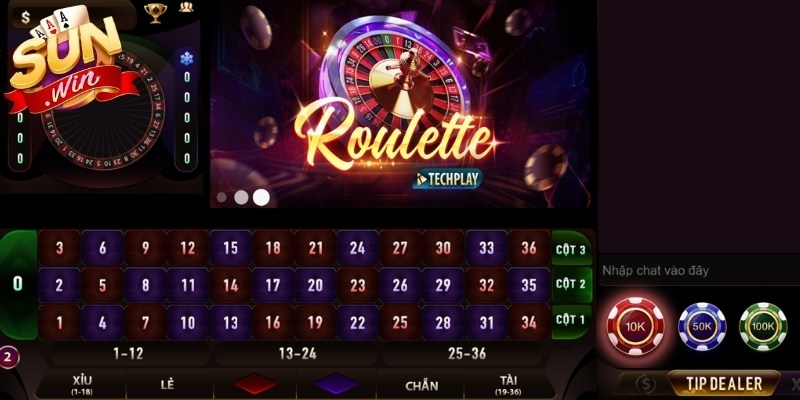 Roulette Sunwin - Giải Trí Thú Vị Với Vòng Quay May Mắn 1 Roulette trở thành lựa chọn thịnh hành tại casino Sunwin